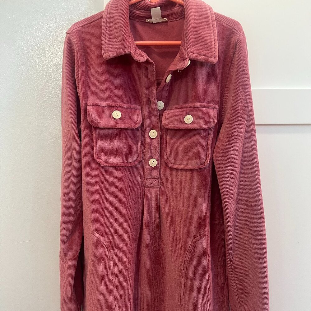 Crewcuts Pink Corduroy Shirtdress